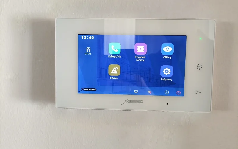 FC47/WF/W Έγχρωμη οθόνη θυροτηλεόρασης 7″, WiFi, με μνήμη, 2 καλωδίων , λευκό χρώμα